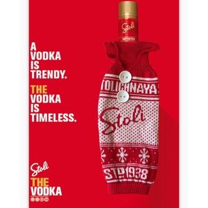 Stoli Vodka Limited Edition Christmas Bottle Sweater